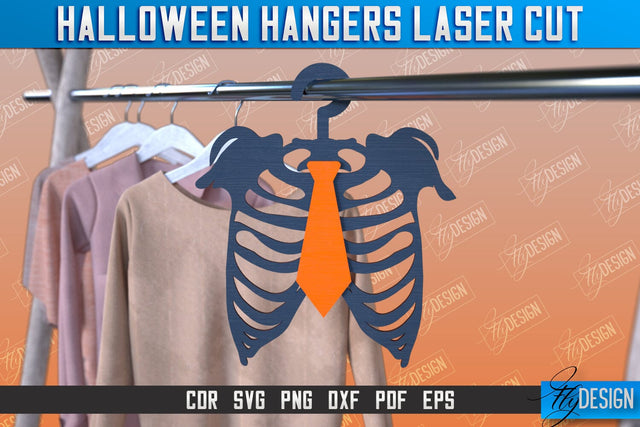 Halloween Hangers | Skeleton | Bones | Halloween Design | CNC File SVG Fly Design 