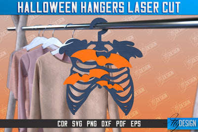 Halloween Hangers | Skeleton | Bones | Halloween Design | CNC File SVG Fly Design 