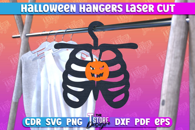 Halloween Hangers | Skeleton | Bones | Halloween Design | CNC File SVG The T Store Design 