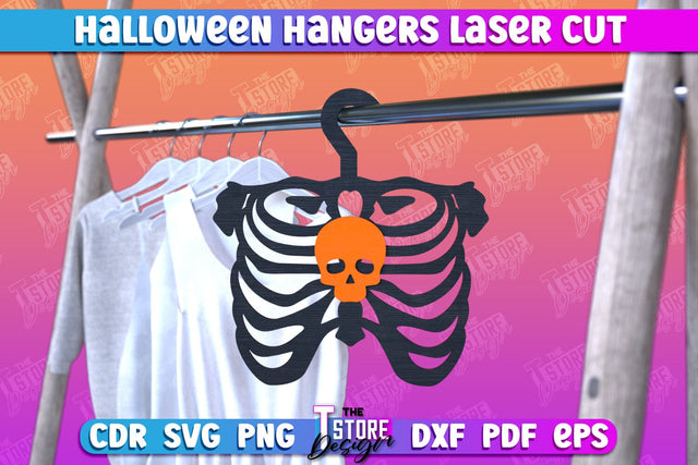 Halloween Hangers | Skeleton | Bones | Halloween Design | CNC File SVG The T Store Design 