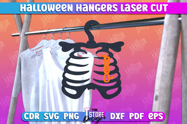 Halloween Hangers | Skeleton | Bones | Halloween Design | CNC File SVG The T Store Design 