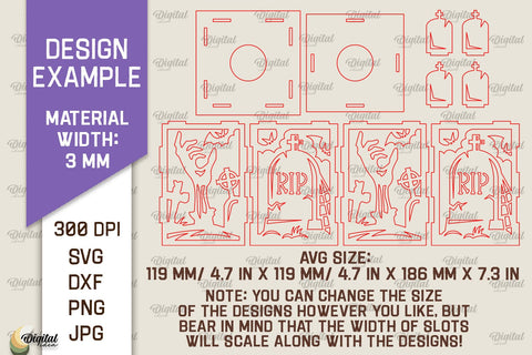 Halloween Hanging Lantern Laser Cut. Halloween Decor SVG SVG Evgenyia Guschina 