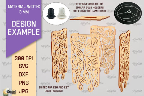 Halloween Hanging Lanterns Laser Cut Bundle. Halloween Decor SVG Evgenyia Guschina 