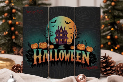 Halloween Haunted House 20oz Tumbler Sublimation DesignSVG 