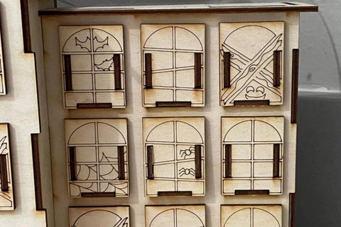 Halloween Haunted House Countdown Laser SVG File SVG Crafting With Brenna 