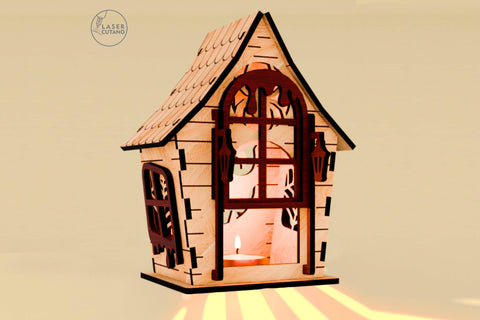 Halloween Haunted House Lantern Set (3 Designs) - Spooky Decor SVG LaserCutano 