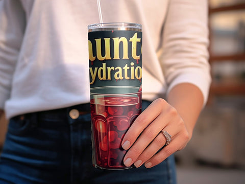 Halloween Haunted Hydration Tumbler wrap PNG Sublimation Luvleigh Digitals 