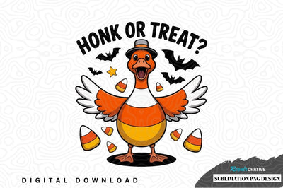 Halloween honk or treat duck sublimation png design Sublimation Regulrcrative 