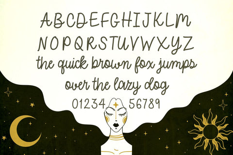 Halloween Horoscope Font Misti's Fonts 