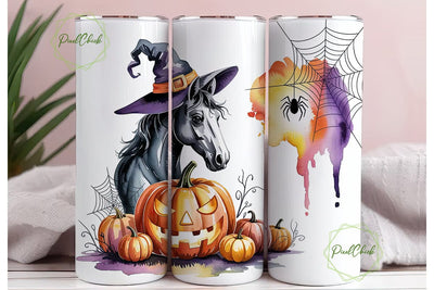 Halloween Horse 20oz Tumbler Wrap Sublimation PixelChick 