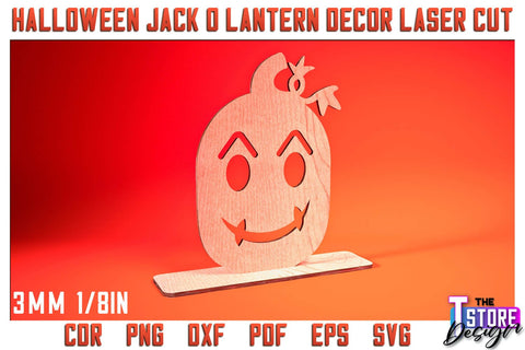Halloween Jack o Lantern Bundle | Halloween Design | Jack o Lantern Table Decoration | CNC File SVG The T Store Design 