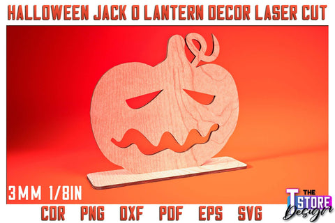 Halloween Jack o Lantern Bundle | Halloween Design | Jack o Lantern Table Decoration | CNC File SVG The T Store Design 