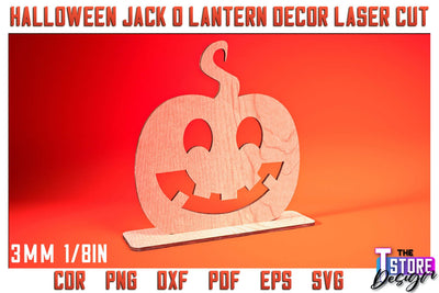 Halloween Jack o Lantern | Halloween Design | Jack o Lantern Table Decoration | CNC File SVG The T Store Design 