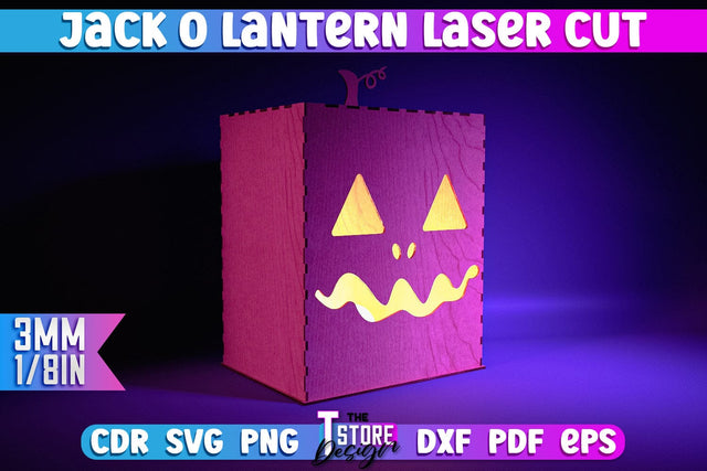 Halloween Jack o Lantern | Halloween Design | Table Decoration | Night Lamp | CNC File SVG The T Store Design 