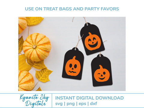 Halloween Jack-O-Lantern SVG Tags SVG Kyanite Sky Digitals 