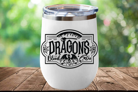 Halloween labels svg bundle, Funny Halloween svg, warp tumbler SVG Isabella Machell 