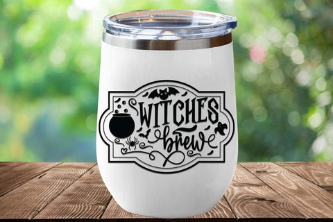 Halloween labels svg bundle, Funny Halloween svg, warp tumbler SVG Isabella Machell 