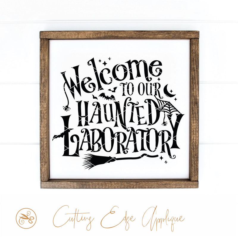 Spooky Lab Sign Halloween Laboratory SVG, PNG, DXF - So Fontsy