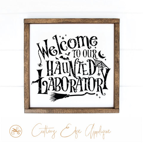 Halloween Laboratory SVG, PNG, DXF SVG Cutting Edge Applique 