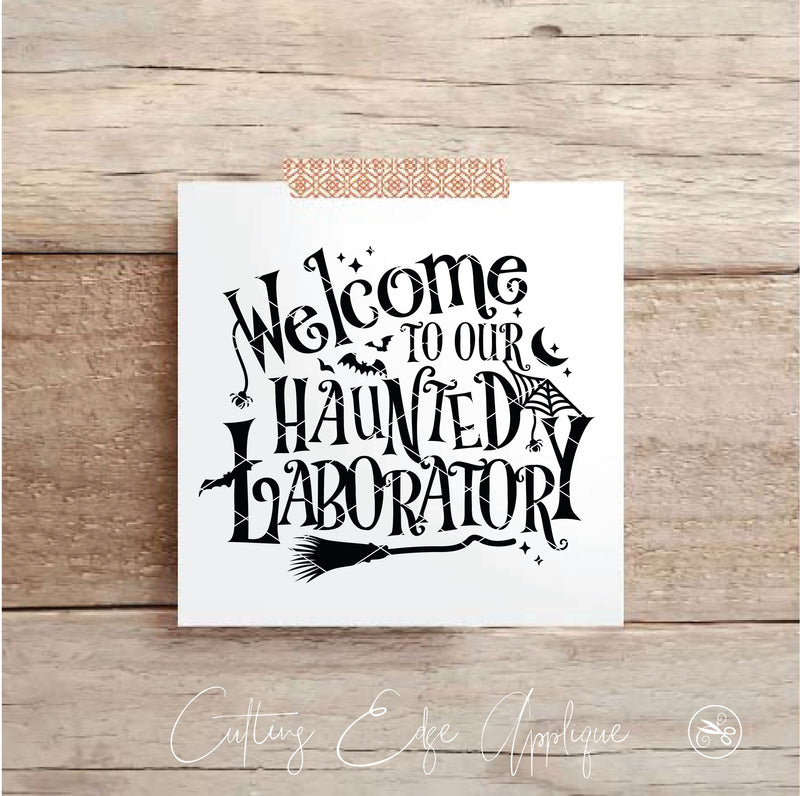 Spooky Lab Sign Halloween Laboratory SVG, PNG, DXF - So Fontsy