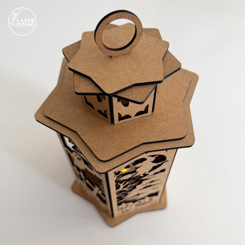 Halloween Lantern Set of 5 | Laser Cut Candle Holder SVG Files SVG LaserCutano 