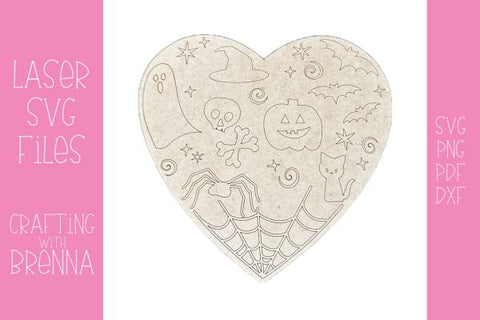 Halloween Love Sign Laser SVG File SVG Crafting With Brenna 