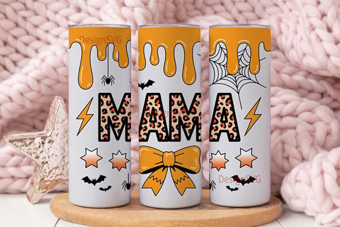 Halloween Mama 20oz Tumbler Wrap Sublimation DesignSVG 