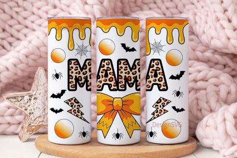 Halloween Mama 20oz Tumbler Wrap Sublimation DesignSVG 