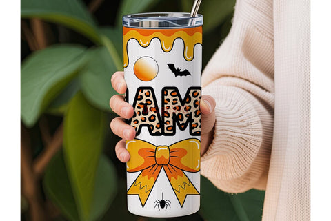 Halloween Mama 20oz Tumbler Wrap Sublimation DesignSVG 