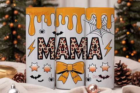 Halloween Mama 20oz Tumbler Wrap Sublimation DesignSVG 