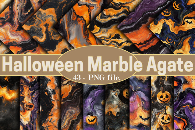Halloween Marble Agate Digital Paper Digital Pattern SVGArt 