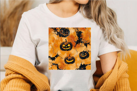 Halloween Marble Background Bundle Digital Pattern SVGArt 