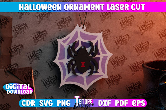 Halloween Medallion | Jewelry Design | Halloween Pendant | Bijoux Design | CNC Files SVG The T Store Design 