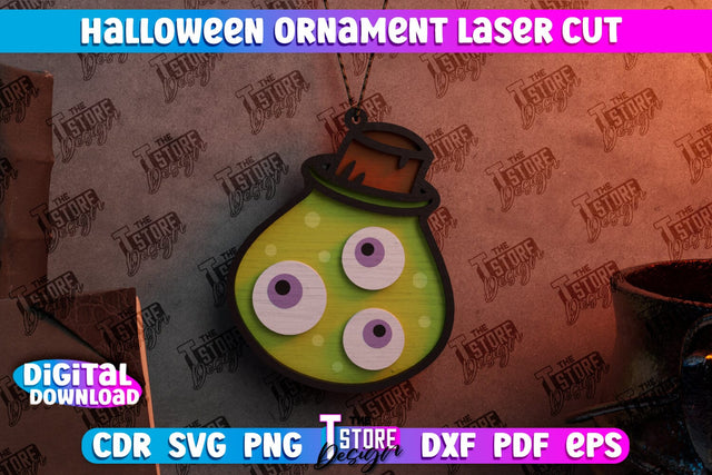 Halloween Medallion | Jewelry Design | Halloween Pendant | Bijoux Design | CNC Files SVG The T Store Design 