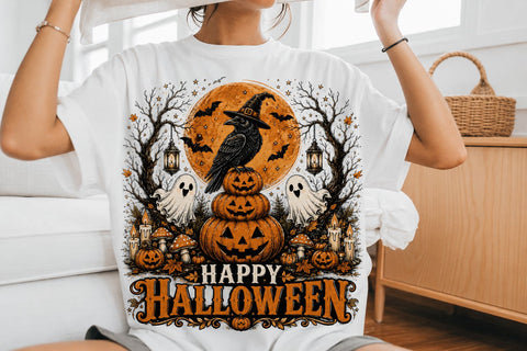 Halloween Mega Sublimation Bundle, Spooky T Shirt Designs, Pumpkin Witch Raven Graphics, Ghost Skull Art, Autumn Fall PNG Pack, 300 DPI Files, Cricut Sublimation Prints, Halloween Clipart Bundle Sublimation BlackCatsMedia 