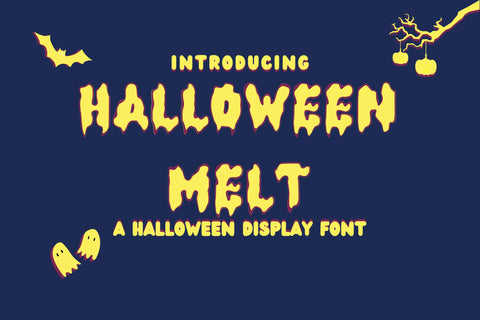 Halloween Melt Font Dm Letter Studio 