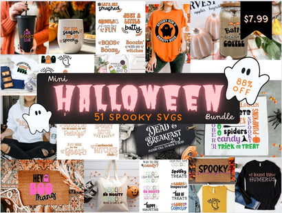 Halloween Mini SVG Design Bundle Bundle So Fontsy Design Shop 