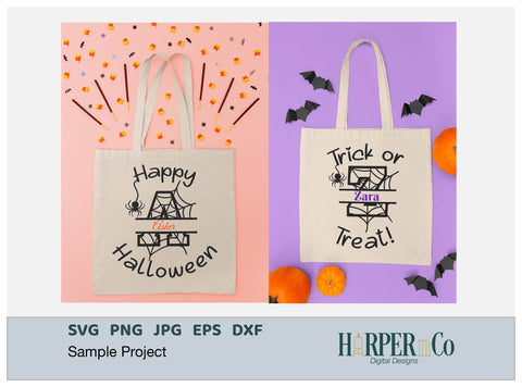 Halloween Monogram A SVG PNG Cut EPS File SVG HarperNCo 