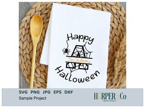 Halloween Monogram A SVG PNG Cut EPS File SVG HarperNCo 
