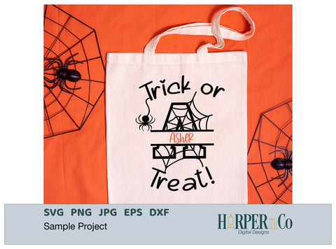 Halloween Monogram A SVG PNG Cut EPS File SVG HarperNCo 