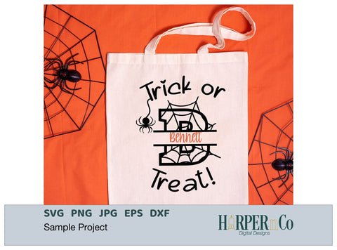 Halloween Monogram B SVG PNG Cut EPS File SVG HarperNCo 