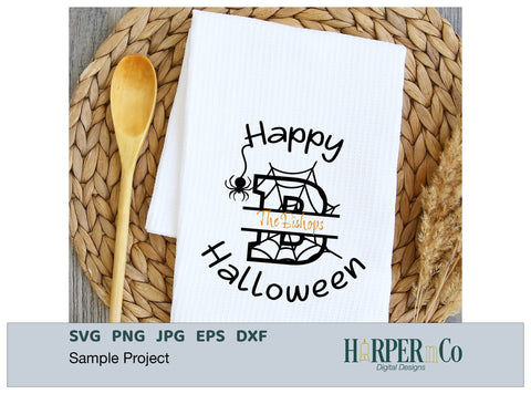 Halloween Monogram B SVG PNG Cut EPS File SVG HarperNCo 