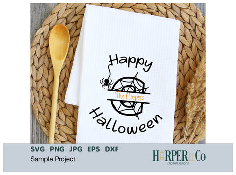 Halloween Monogram C SVG PNG Cut EPS File SVG HarperNCo 