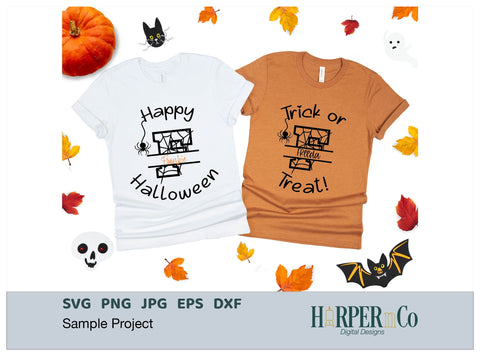 Halloween Monogram F SVG PNG Cut EPS File SVG HarperNCo 