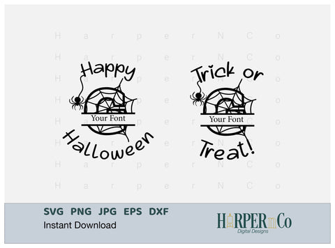 Halloween Monogram G SVG PNG Cut EPS File SVG HarperNCo 