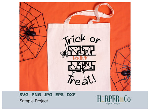 Halloween Monogram H SVG PNG Cut EPS File SVG HarperNCo 