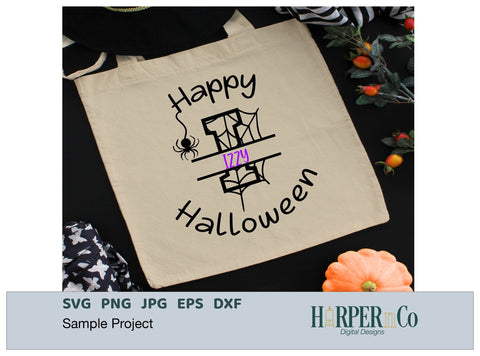 Halloween Monogram I SVG PNG Cut EPS File SVG HarperNCo 