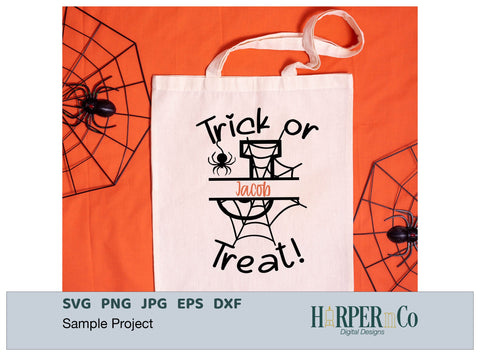 Halloween Monogram J SVG PNG Cut EPS File SVG HarperNCo 