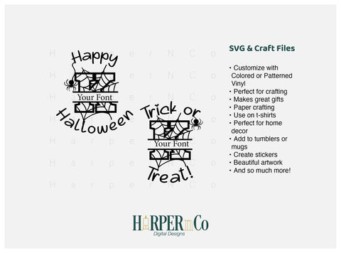 Halloween Monogram K SVG PNG Cut EPS File SVG HarperNCo 
