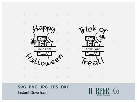 Halloween Monogram L SVG PNG Cut EPS File SVG HarperNCo 